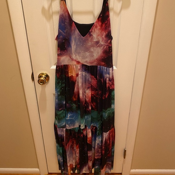 NWOT Blackmilk Galaxy Butterfly Midaxi L - Picture 2 of 2